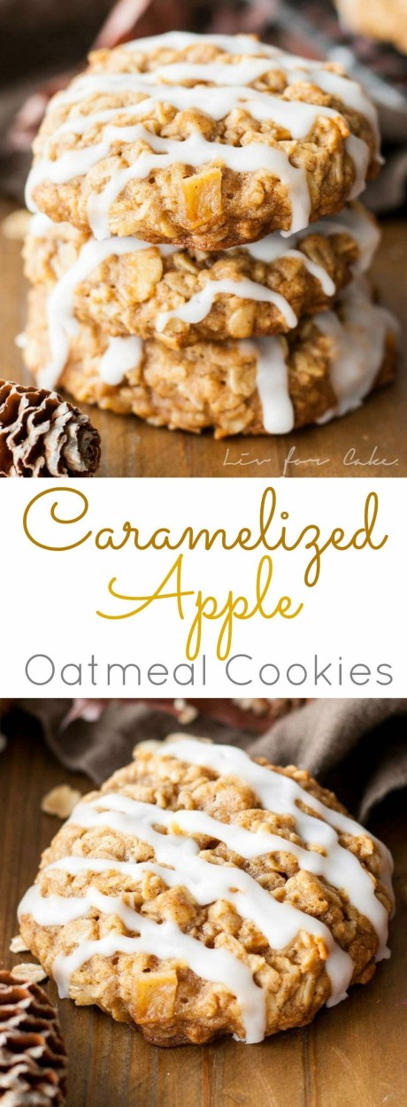 Caramelized Apple Oatmeal Cookies.