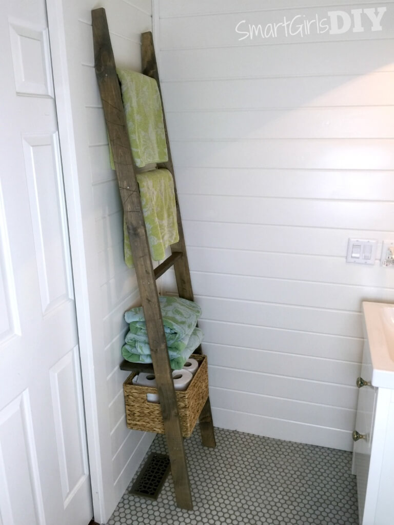 Create your own DIY storage ladder.