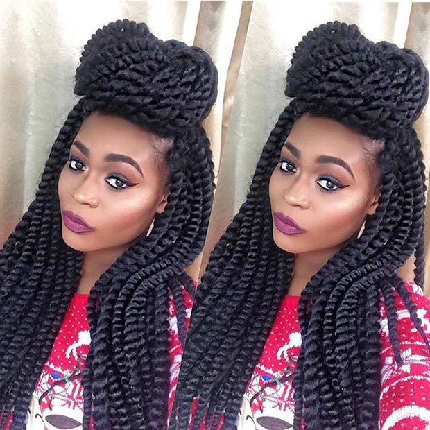 crochet braid hairstyle