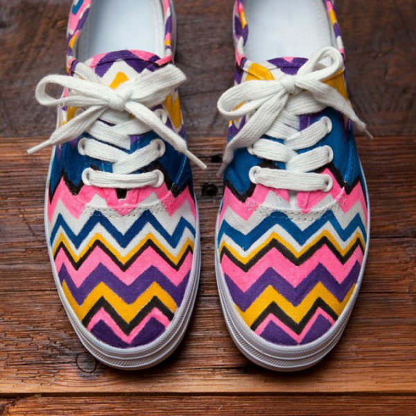 DIY Missoni Sneakers.