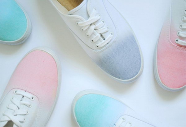 DIY Ombre Sneakers.