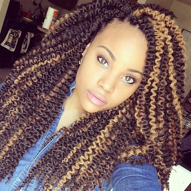 crochet braid hairstyle