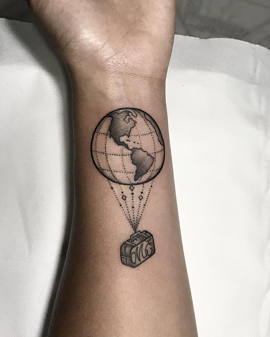 20 Terrific World Map Tattoo Design Ideas World Map Tattoos Map Tattoos