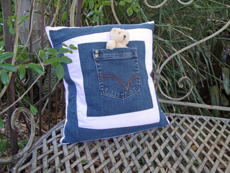 Jeans Pocket Cushion.