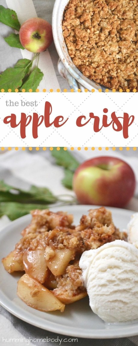 Perfectly Crumbly Apple Crisp.