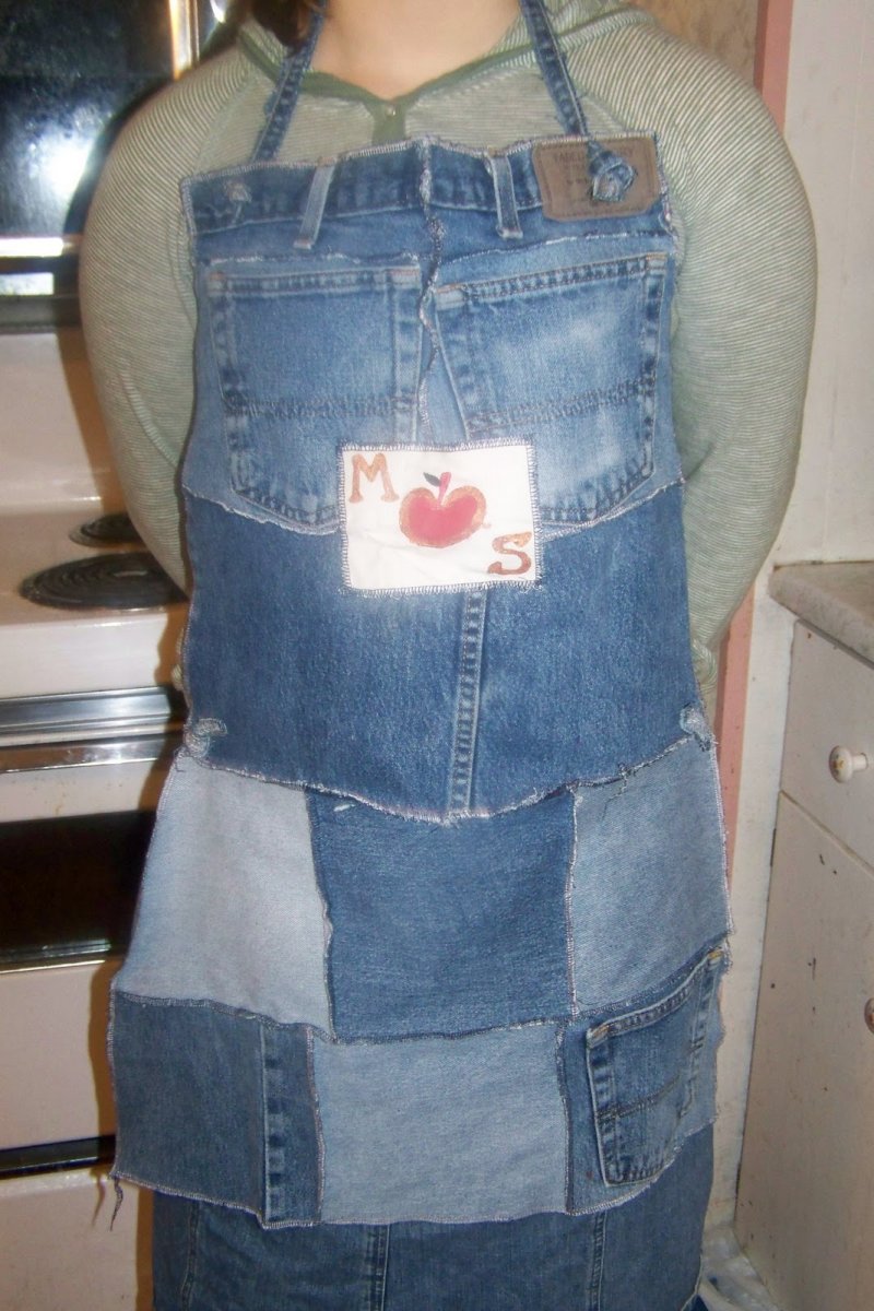 Scrappy Upcycled Apron.