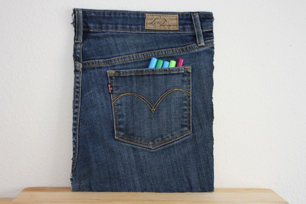 Take your old pair of jeans. organize your home