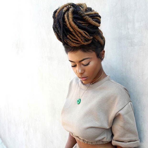 Two Toned Updo.