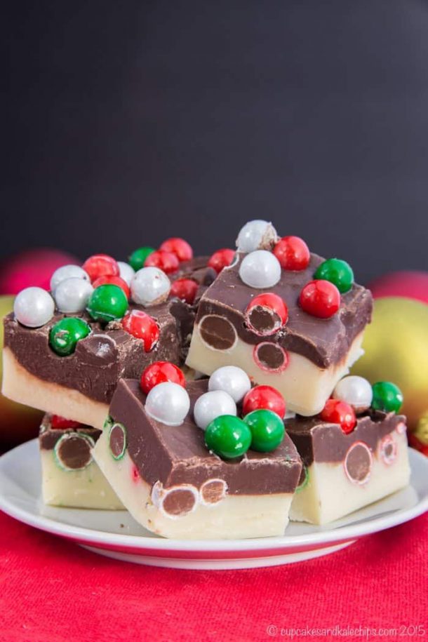 4 Ingredient Double Chocolate Christmas Fudge