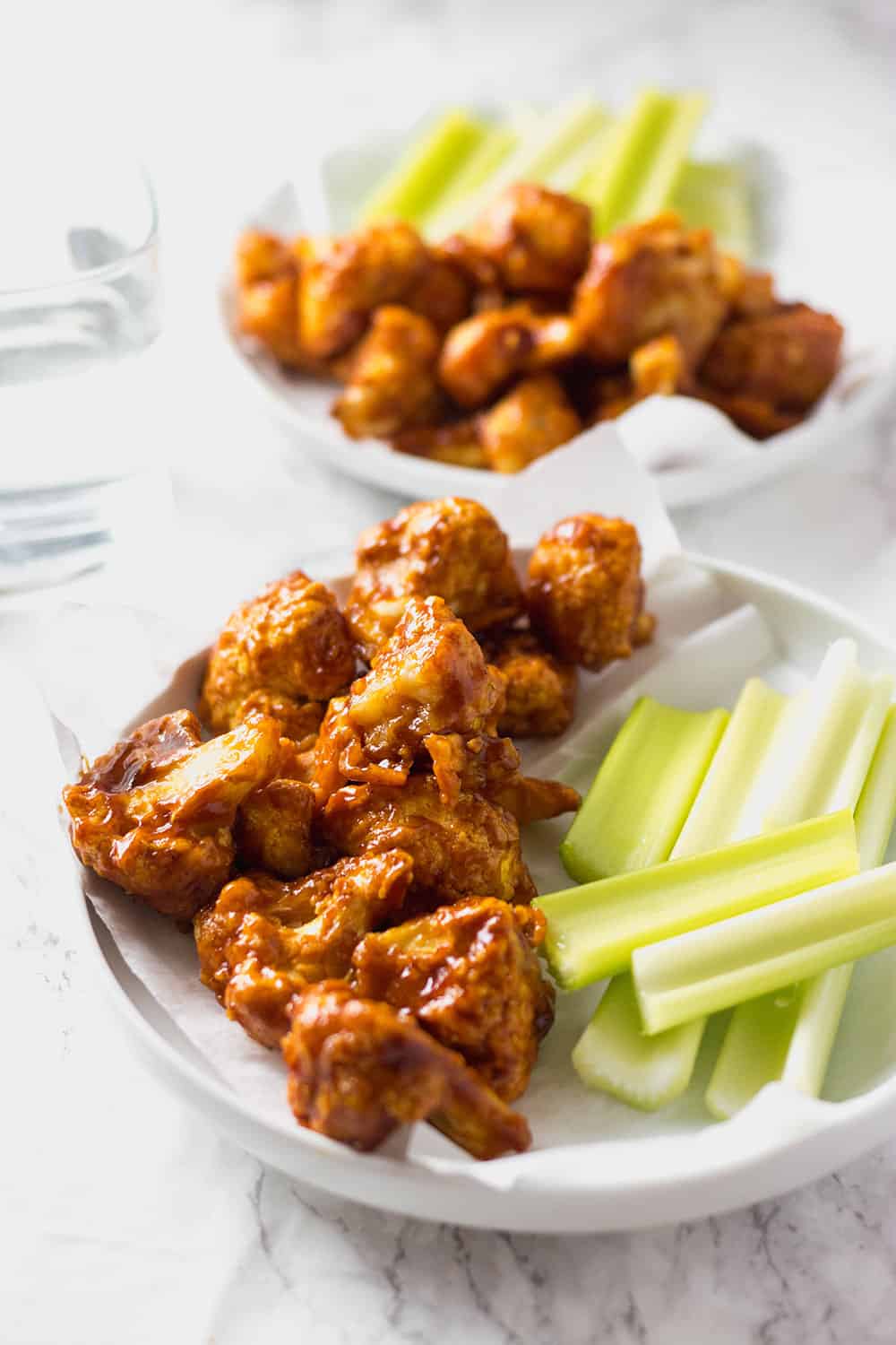 BARBECUE CAULIFLOWER WINGS BY HEALTHIER STEPS