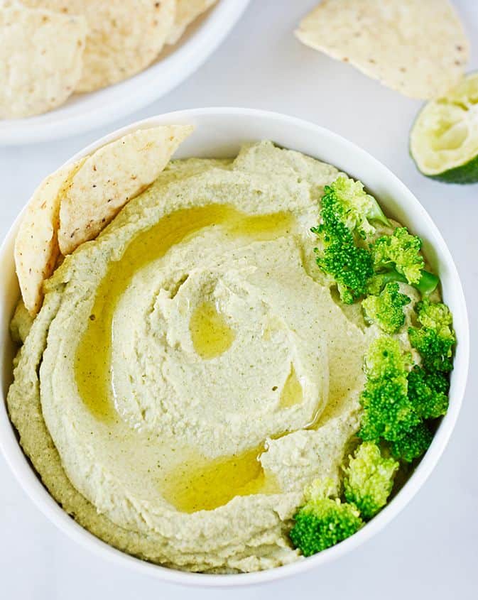 BROCCOLI HUMMUS BY HEALTHIER STEPS