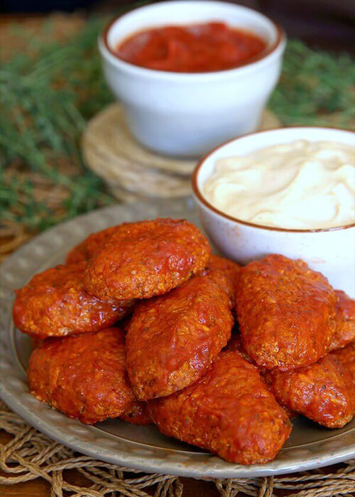 Boneless BBQ Buffalo Wings.