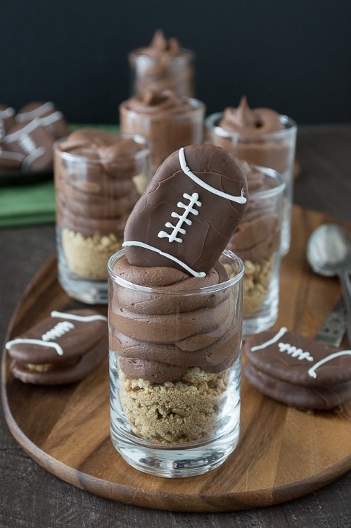 Chocolate Cheesecake Football Shooters
