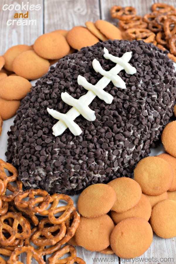 Cookies & Cream Football Cheese Ball