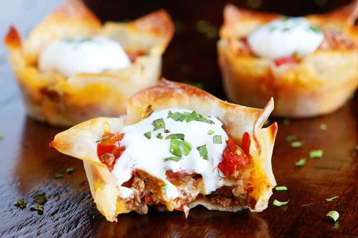 Crunchy Taco Cups.