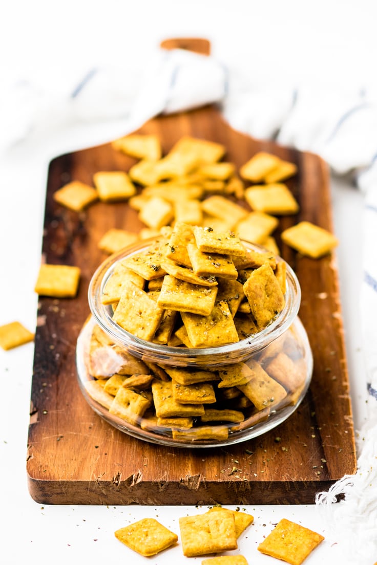 DAIRY-FREE VEGAN CHEESE CRACKERS BY MAKE IT DAIRY FREE