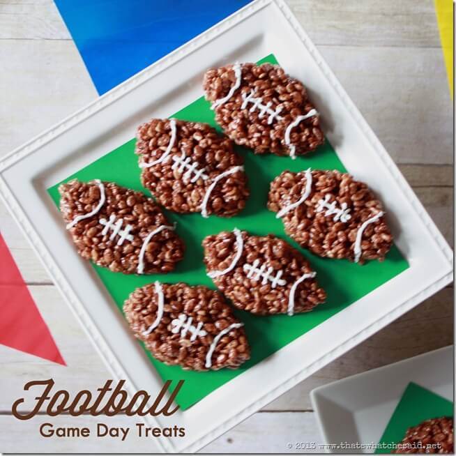 Football Rice Krispie Treats