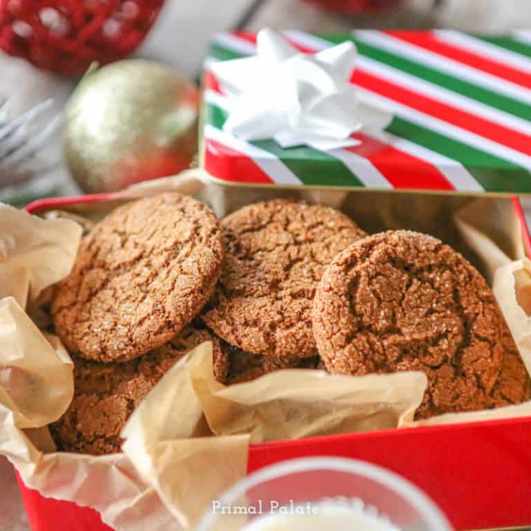 Gingersnap Cookies by Primal Palate