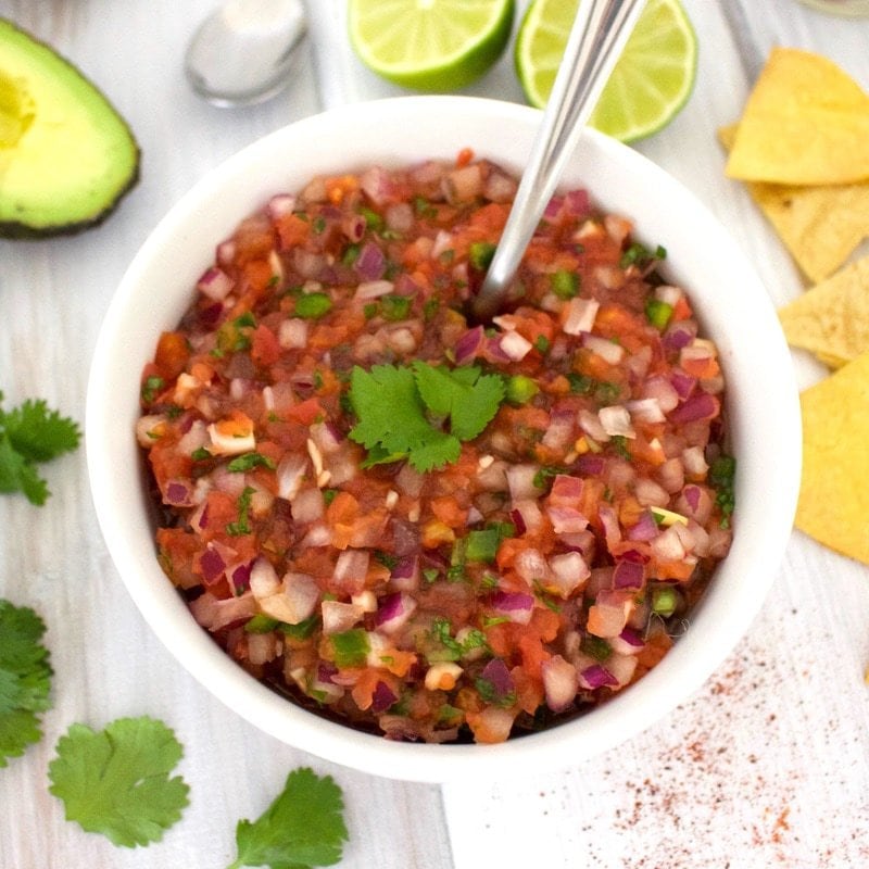 HEALTHY HOMEMADE SALSA BY VEGANNIE