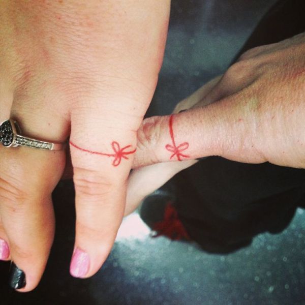 Known as the red string of fate.