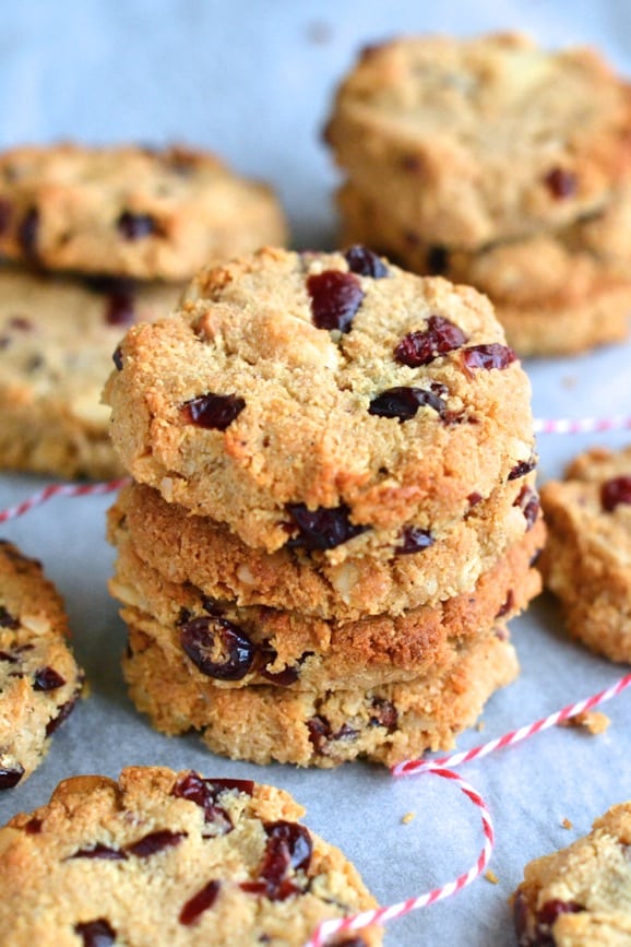 Paleo Macadamia Cranberry Cookies from Not Enough Cinnamon