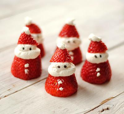 Strawberry Santas.
