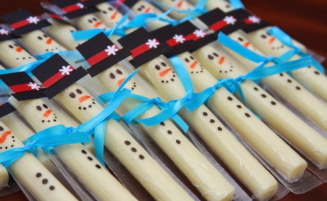 String Cheese Snowman.