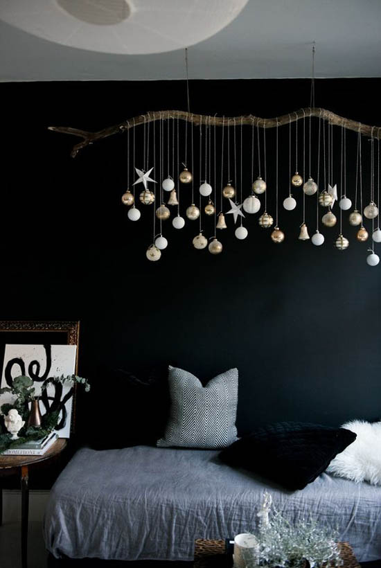 Stylish Christmas Bedroom.