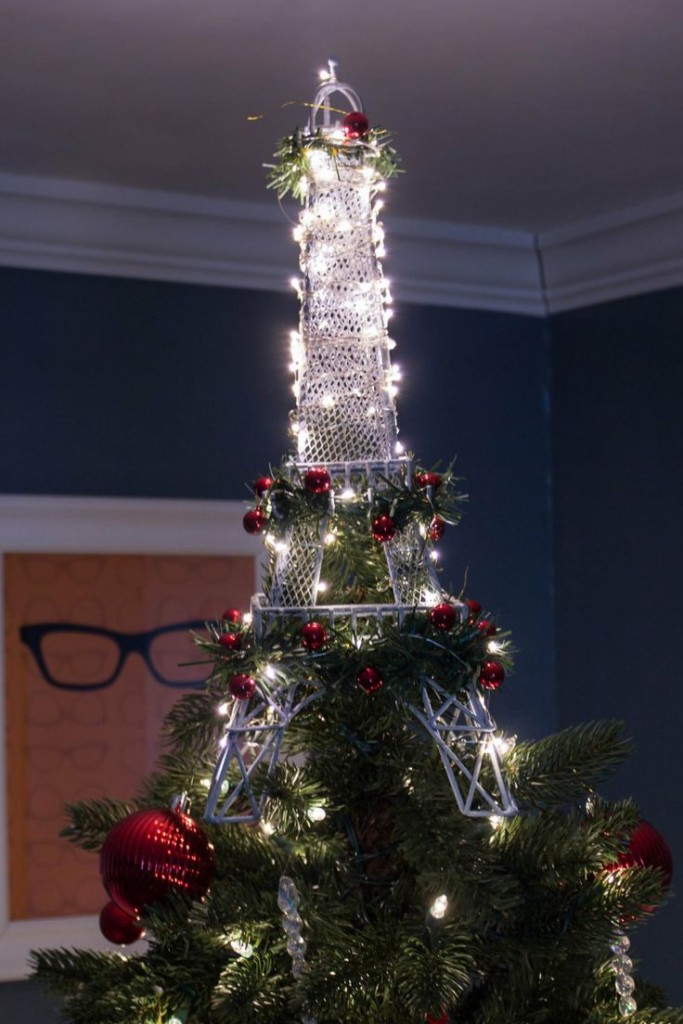 This is crazy, yet this is a very posh idea to work as a tree top decor.