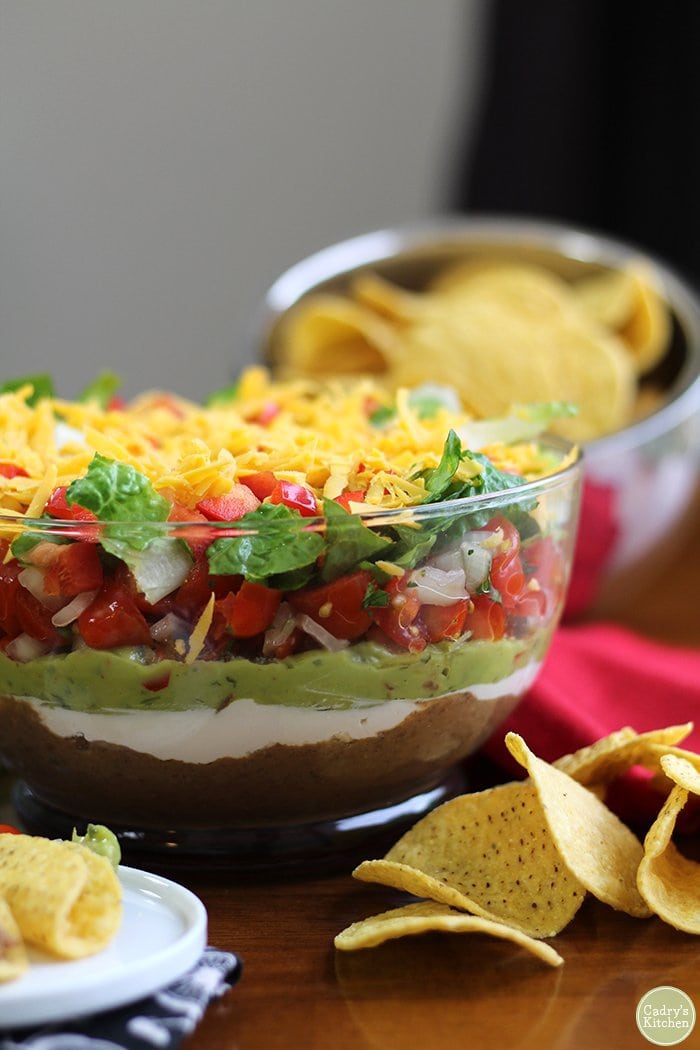 VEGAN 7-LAYER DIP BY CADRY’S KITCHEN