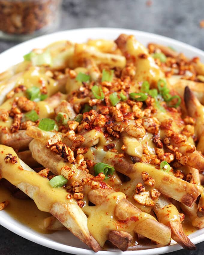 VEGAN BACON CHEESE FRIES BY KARISSA’S VEGAN KITCHEN