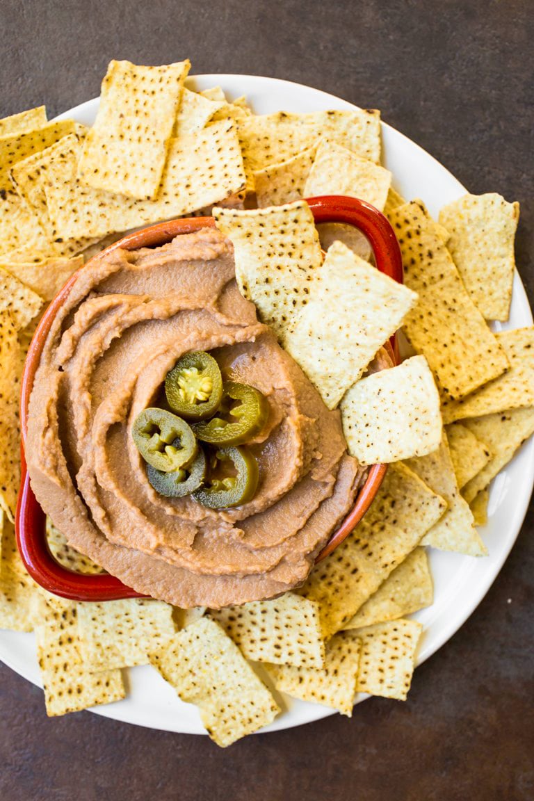 VEGAN REFRIED BEAN DIP BY THE VEGAN 8