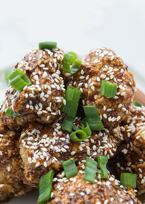 Vegan Maple Garlic Wings.