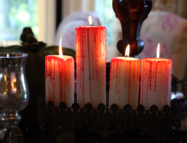 Bleeding Halloween Candles.