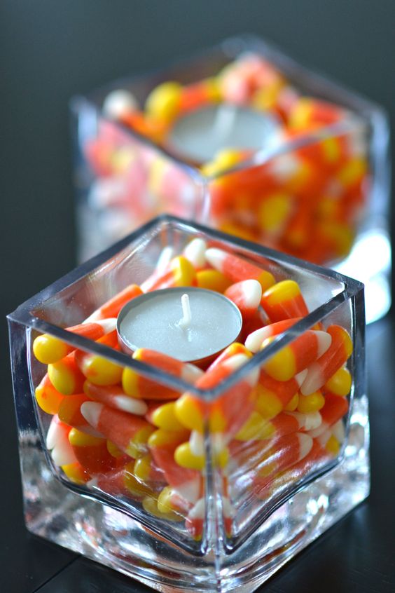 Candy Corn Centerpiece.