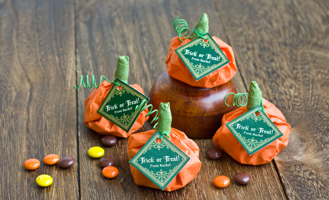 Candy Filled Pumpkin Favors