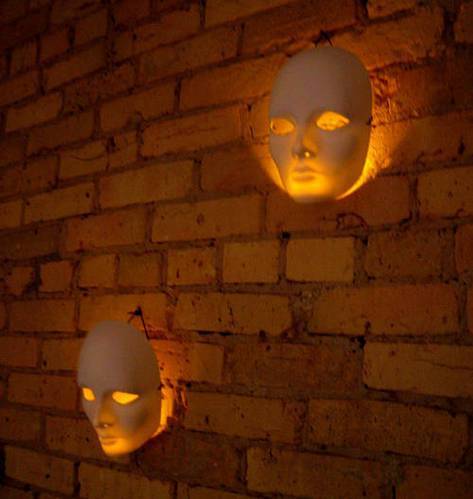 DIY Halloween Party Mask Lights.