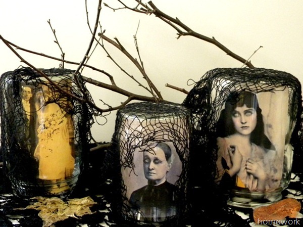 Halloween Scary Jars.