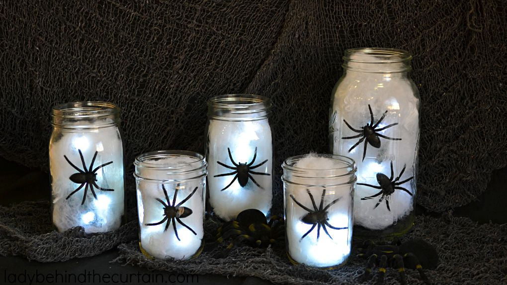 Halloween Spider Light Centerpiece.