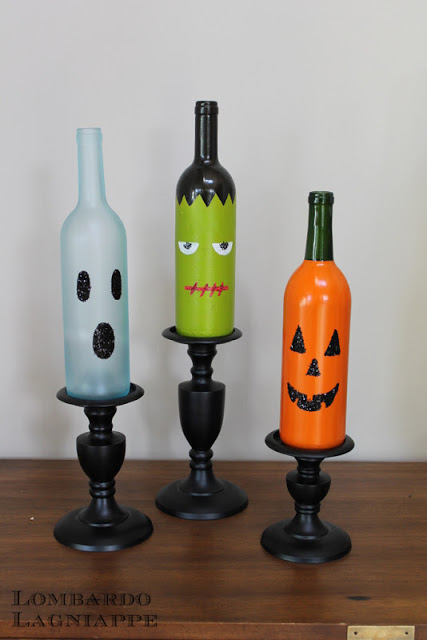 Halloween Wine Bottles.