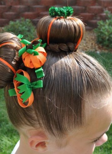 Pumpkin Patch Hair via Princess Piggies