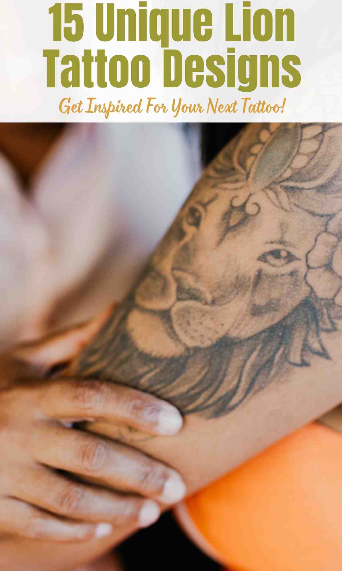 Unique Lion Tattoo Designs